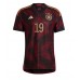 Camisa de Futebol Alemanha Leroy Sane #19 Equipamento Secundário Mundo 2022 Manga Curta